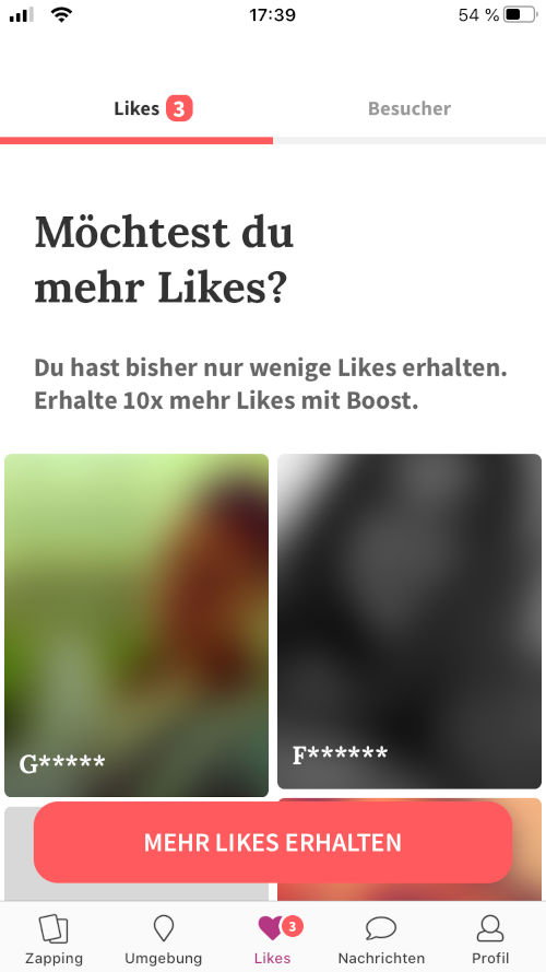 likes in Jaumo