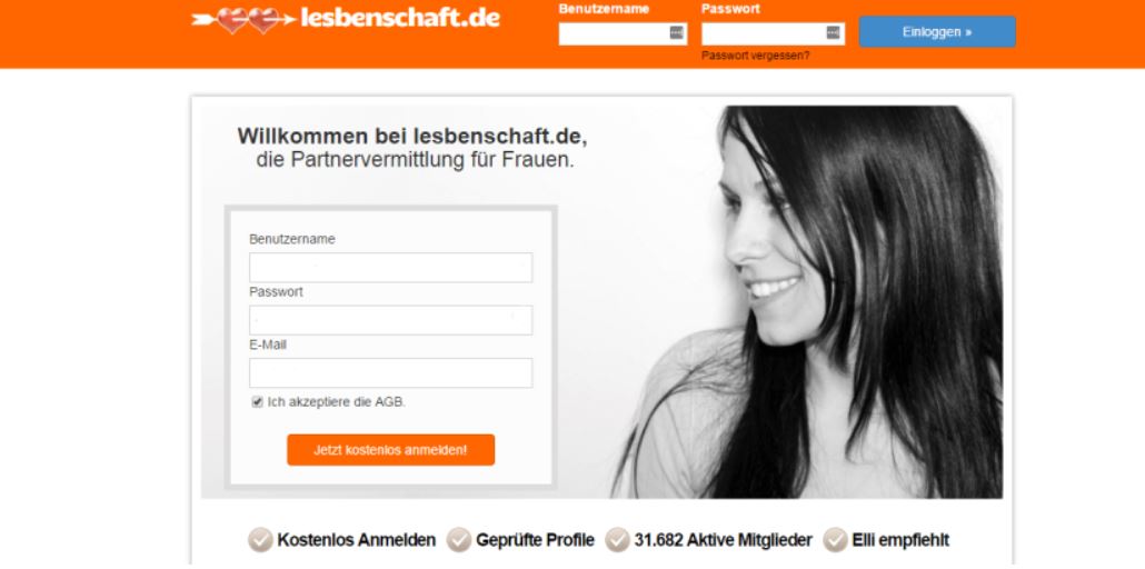 Lesbenschaft desktop registration form
