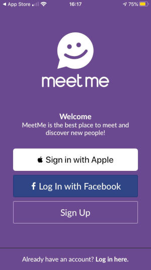 MeetMe registration mobile registration