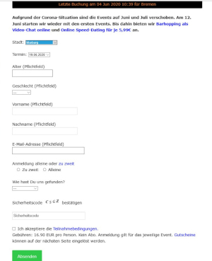 Face-to-face-dating profile settings